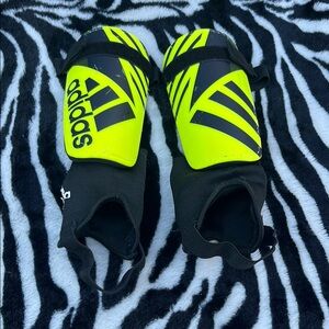 Adidas Kids Black and Yellow Shin Guards